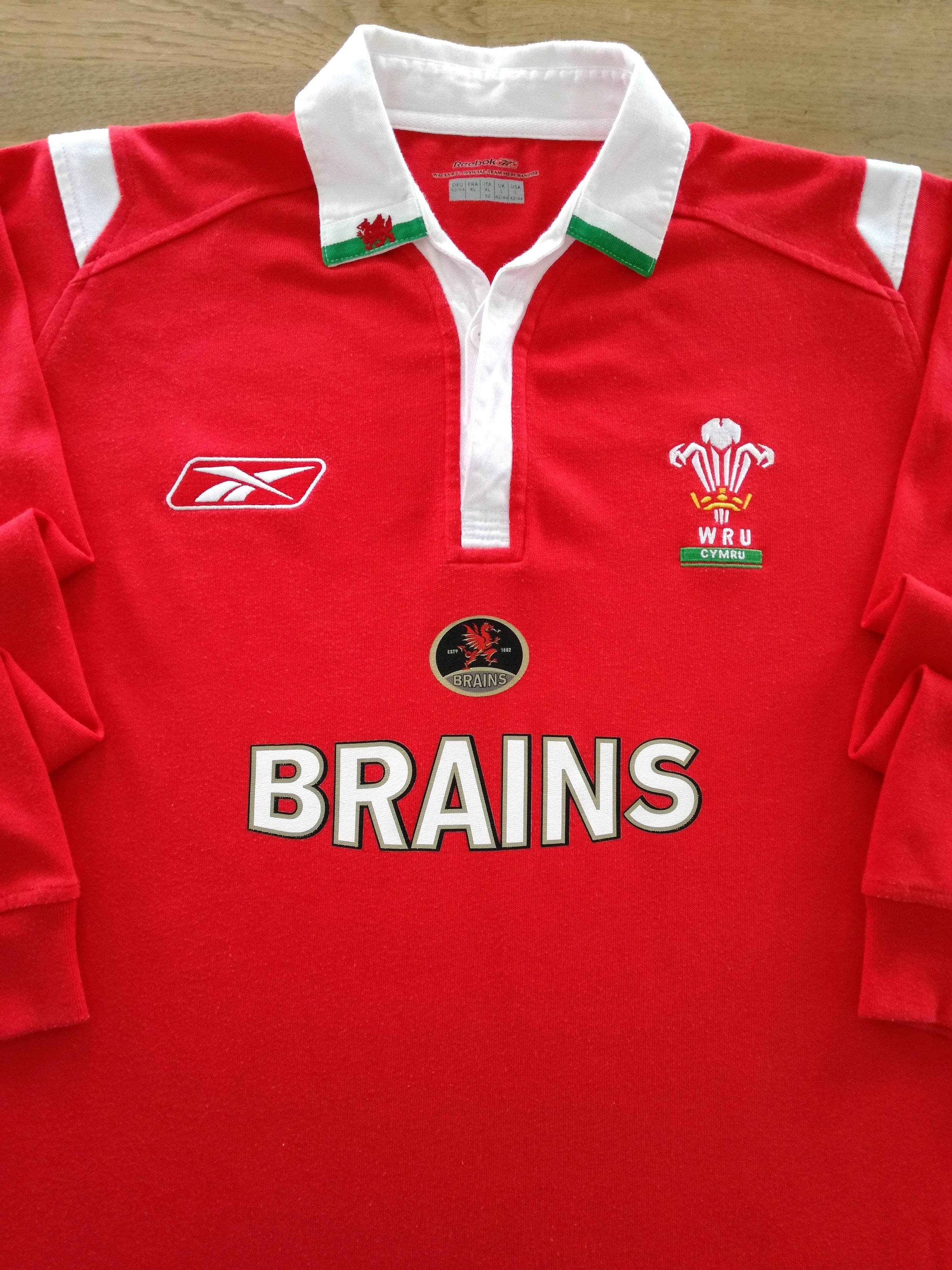 2004/05 Wales Home Long Sleeve Rugby Shirt