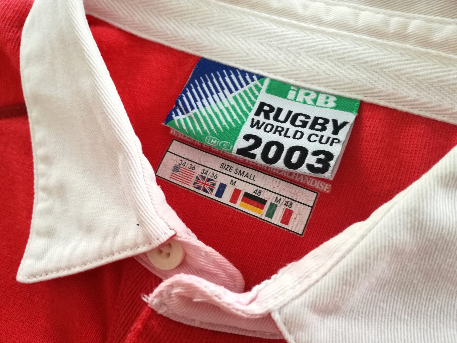 2003 Wales Home World Cup Rugby Shirt. (S)