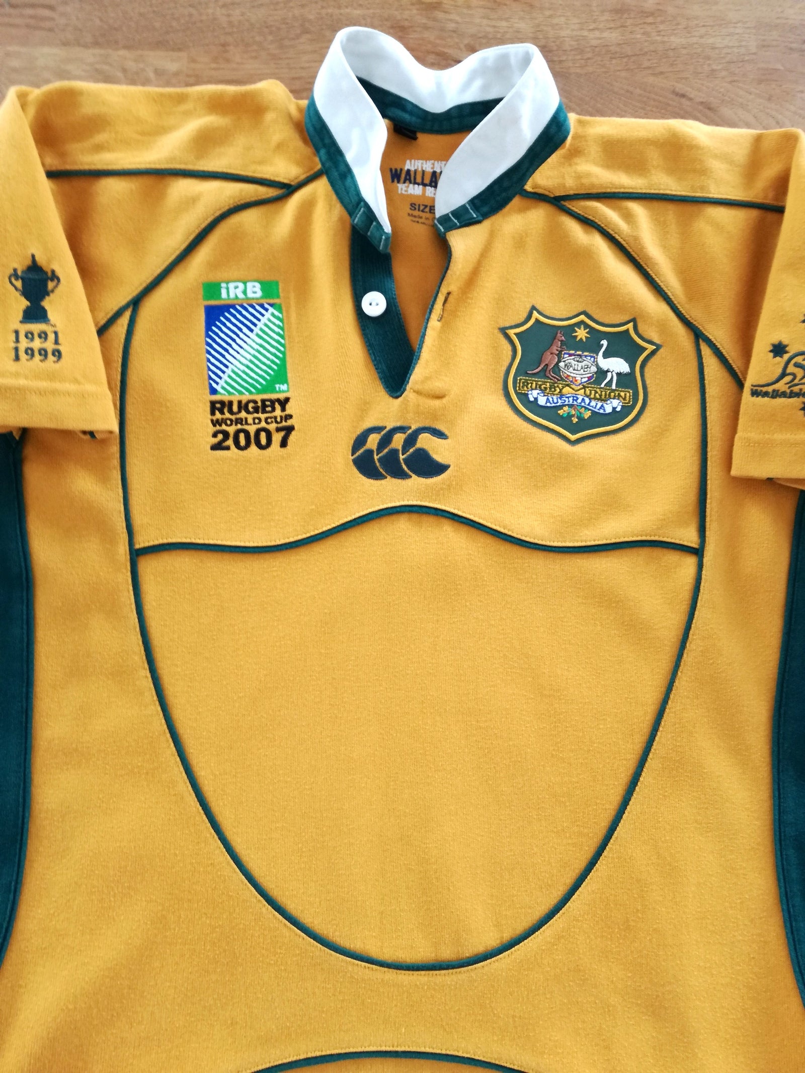 2007 Australia Home World Cup Rugby Shirt