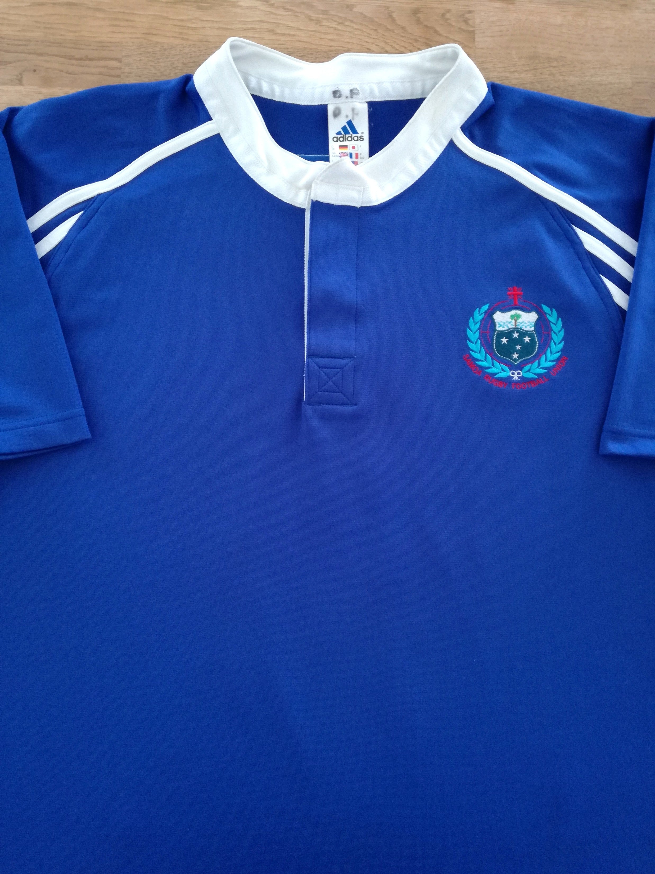 2001 Samoa Home Match Worn (vs Italy) Rugby Shirt #4 (Palepoi)