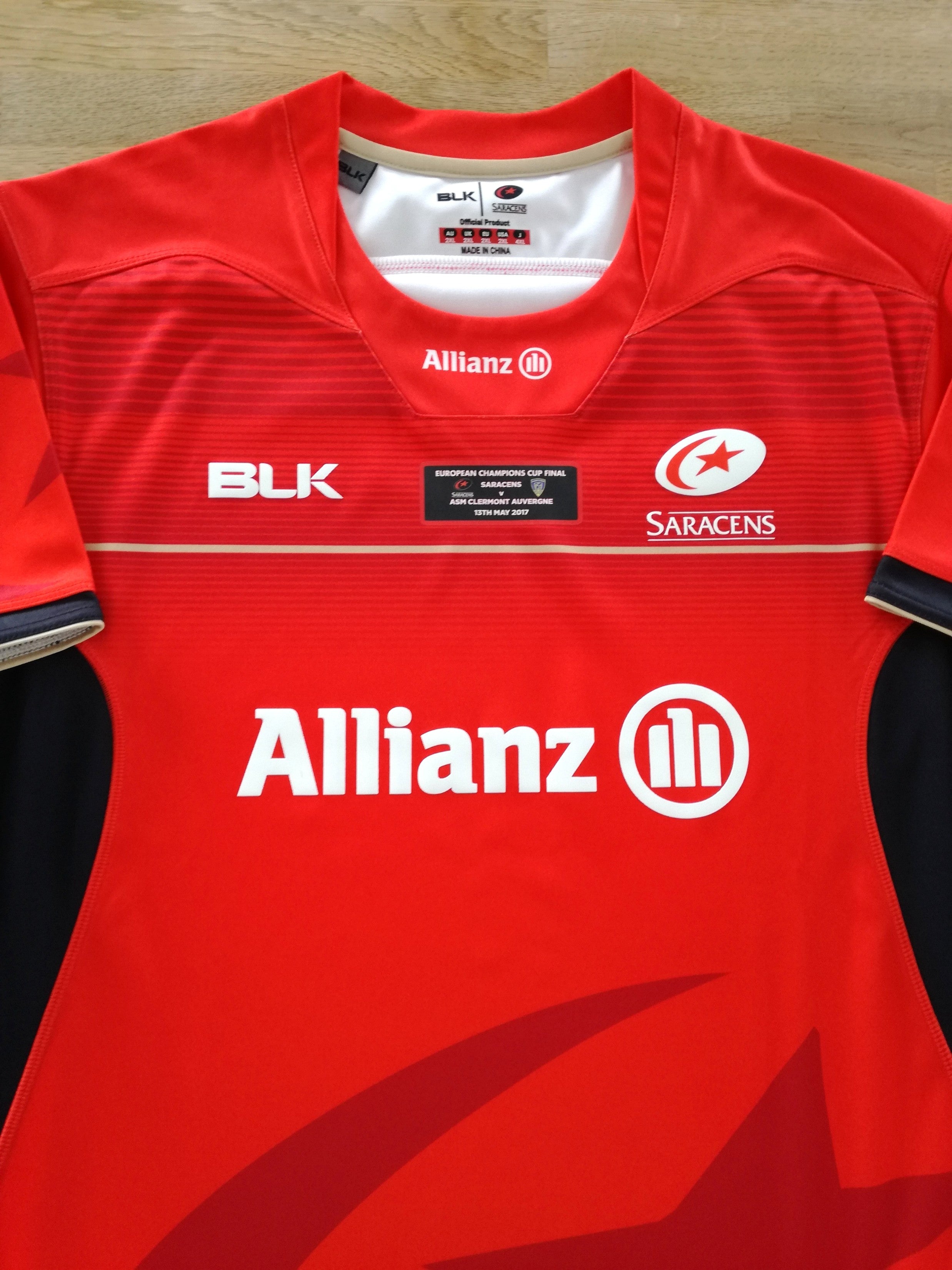 2017 Saracens Away European Cup Final Pro-Fit Rugby Shirt