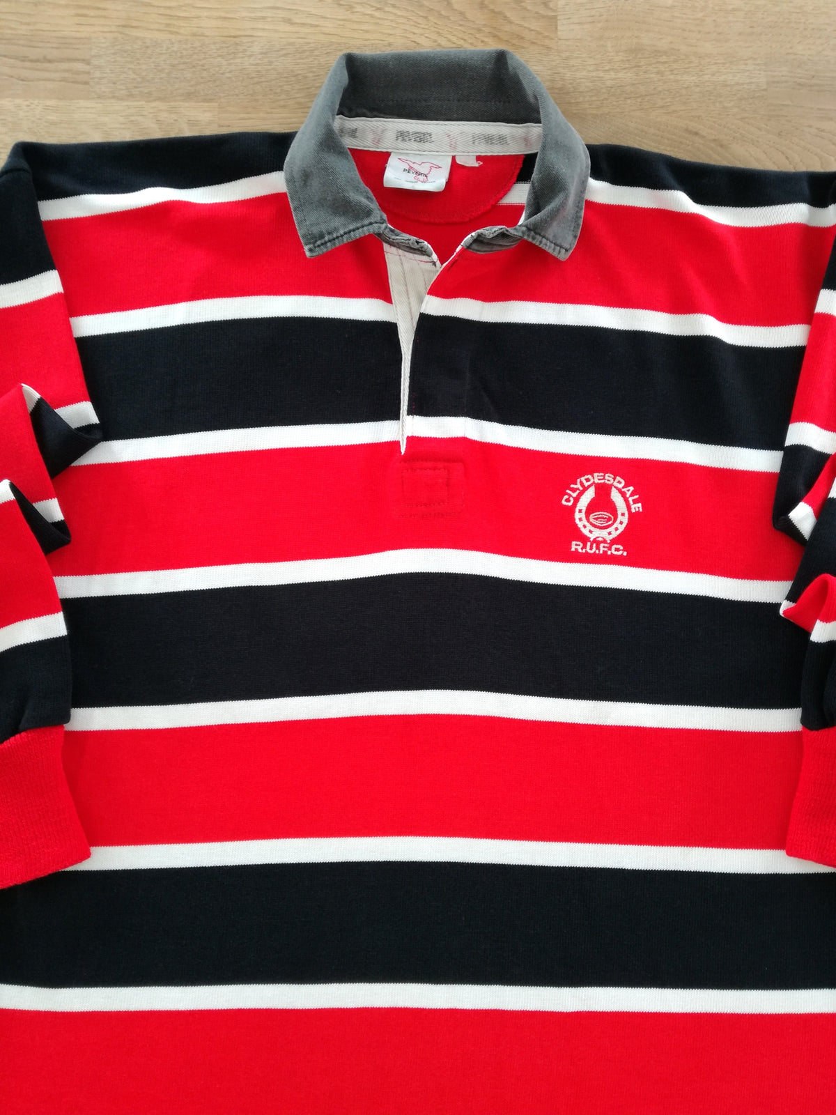 1998/99 Clydesdale Home Match Worn Rugby Shirt. #15 (L)