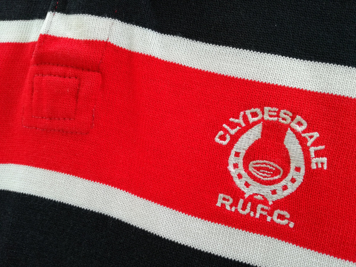 1998/99 Clydesdale Home Match Worn Rugby Shirt. #15 (L)