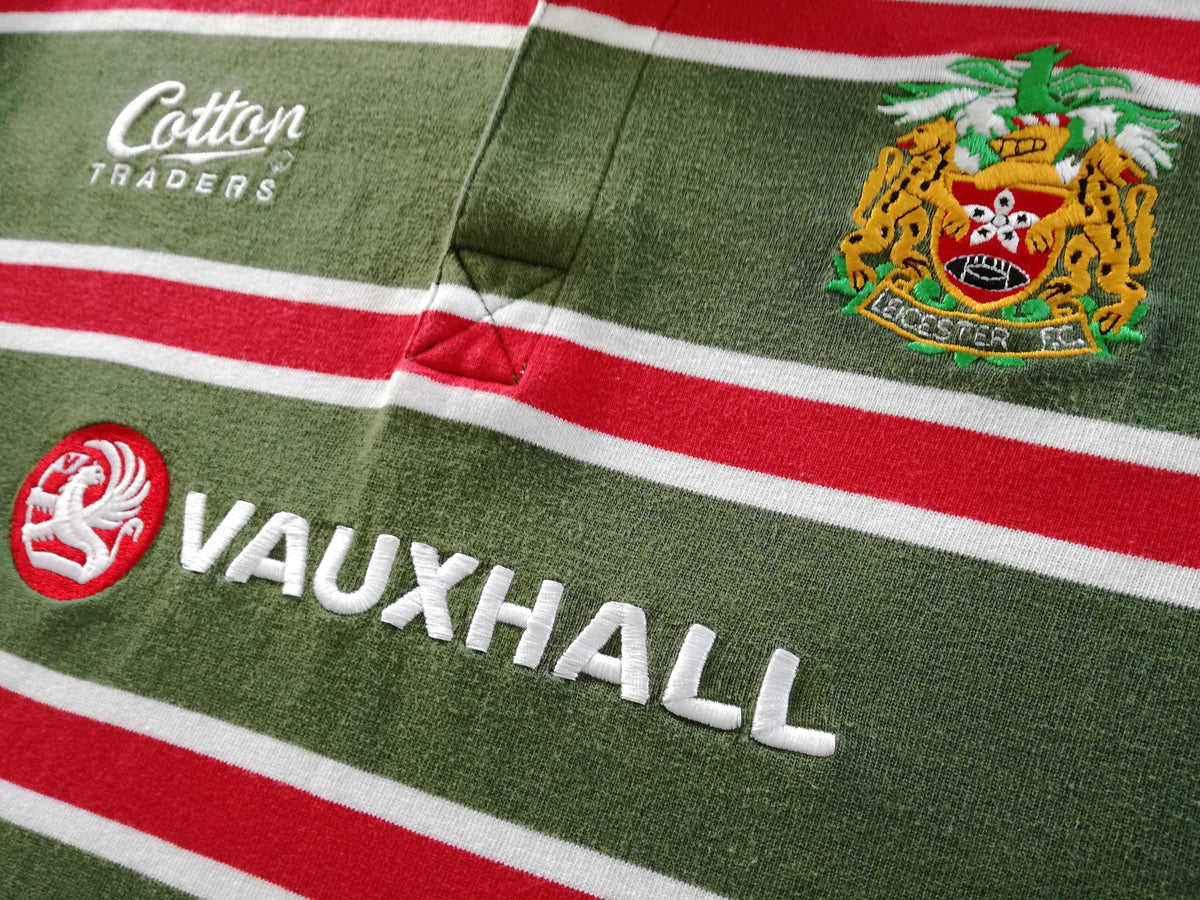 1999/00 Leicester Tigers Home Rugby Shirt. (XL)