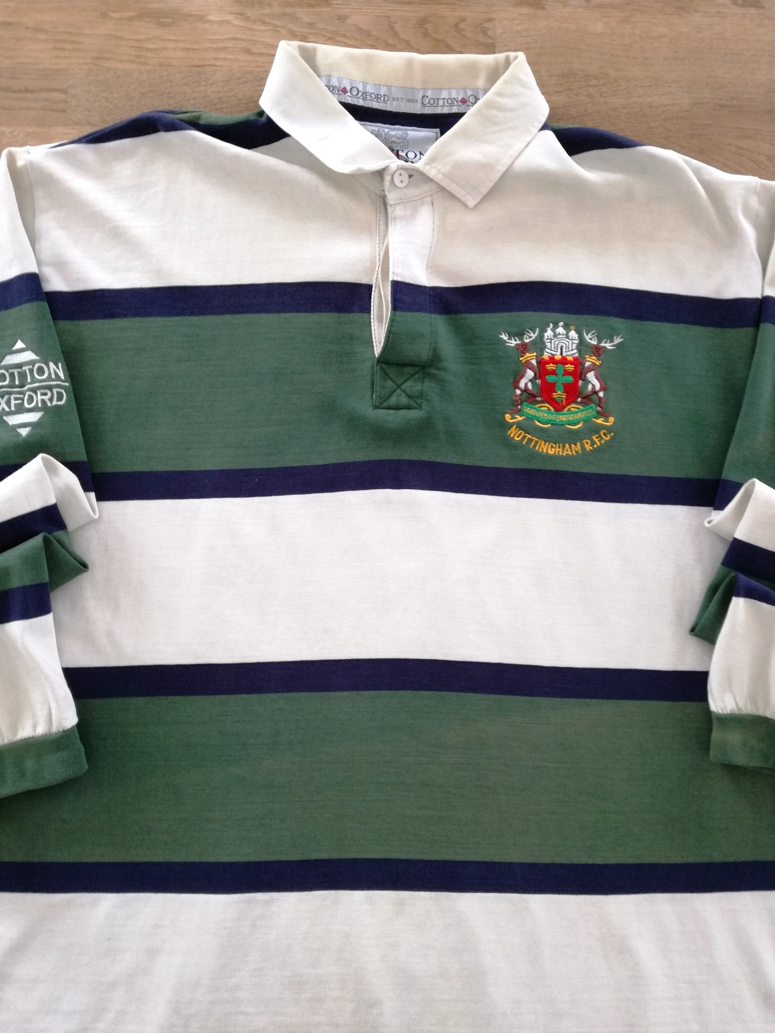 1997/98 Nottingham Home Long Sleeve Rugby Shirt