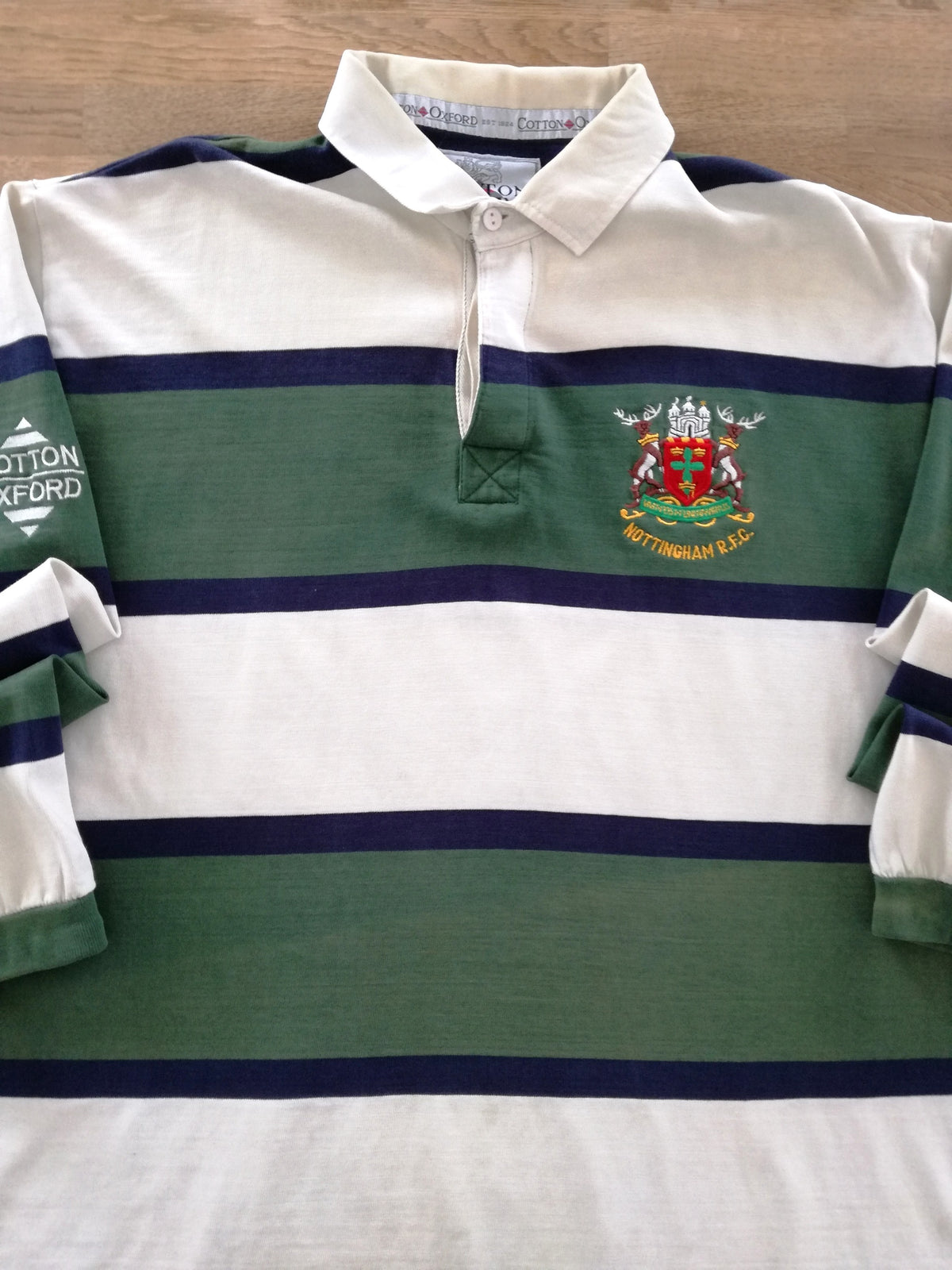 1997/98 Nottingham Home Long Sleeve Rugby Shirt