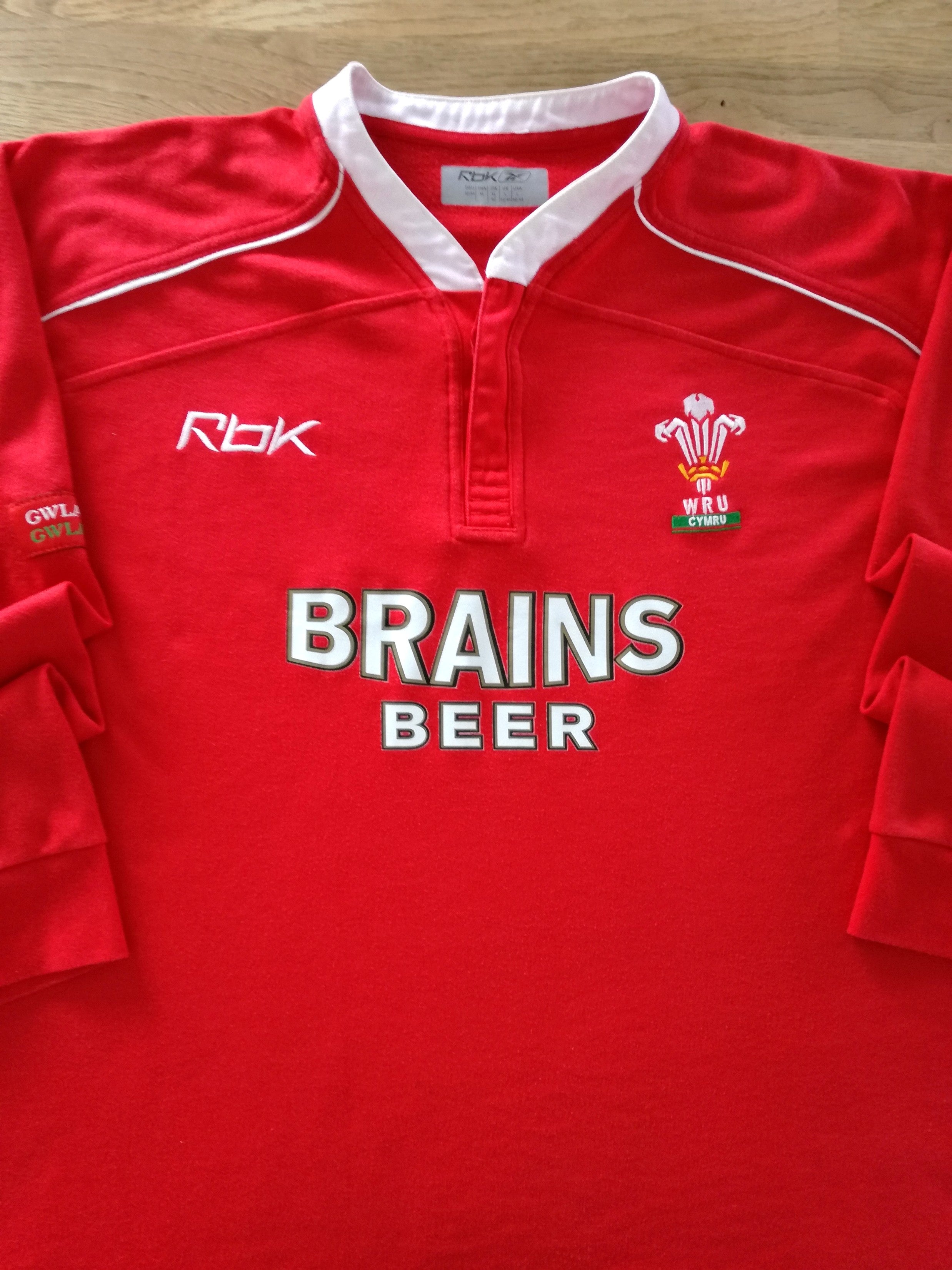 2006/07 Wales Home Long Sleeve Rugby Shirt