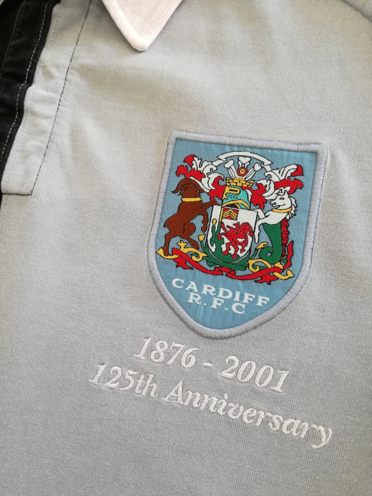 2001/02 Cardiff RFC Home '125th Anniversary' Rugby Shirt (L)