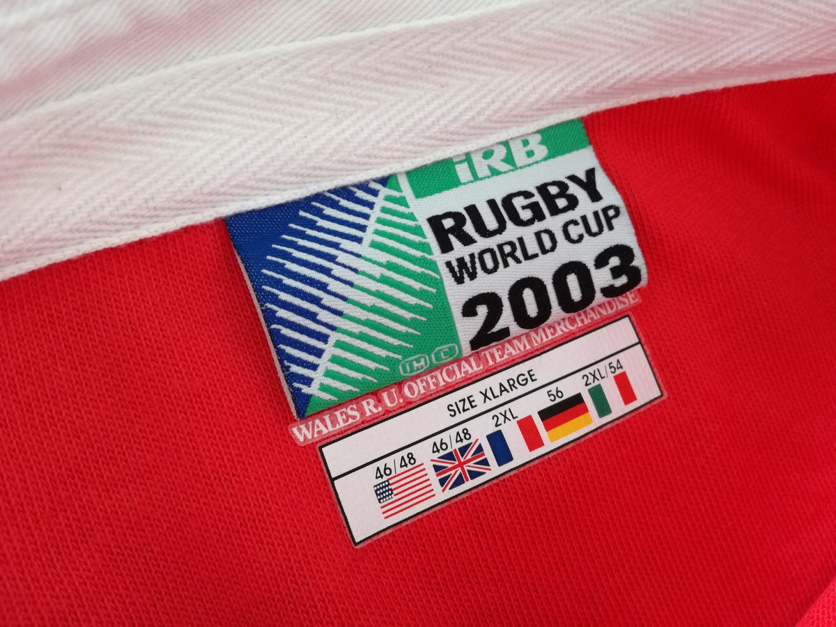 2003 Wales Home World Cup Rugby Shirt. (XL)
