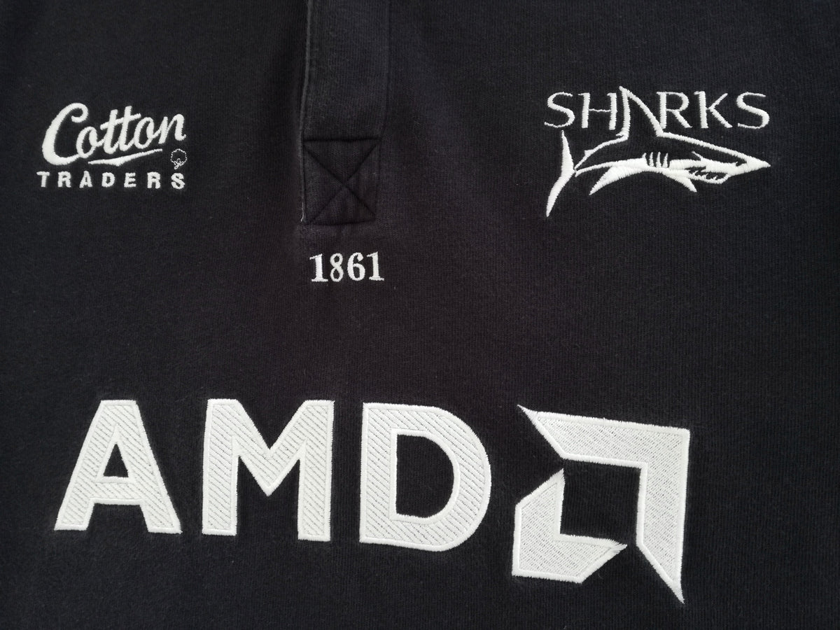 2002/03 Sale Sharks Home Rugby Shirt. (S)