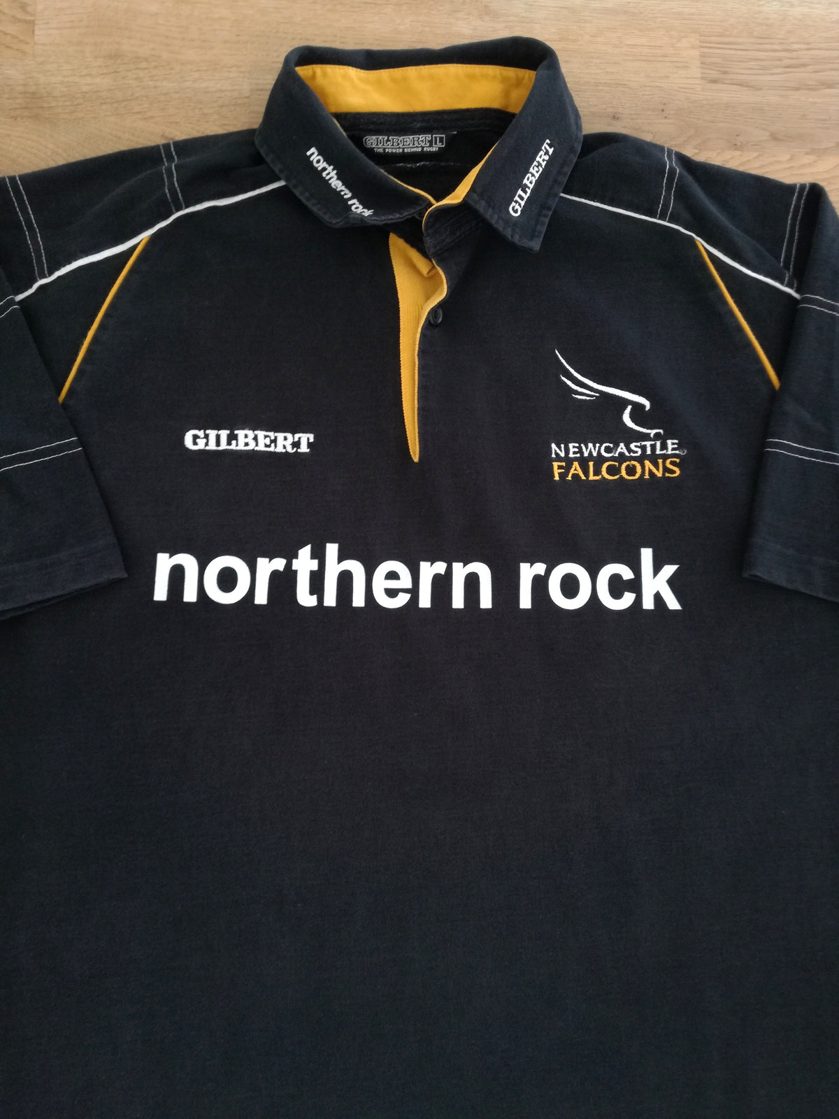 2001/02 Newcastle Falcons Home Rugby Shirt