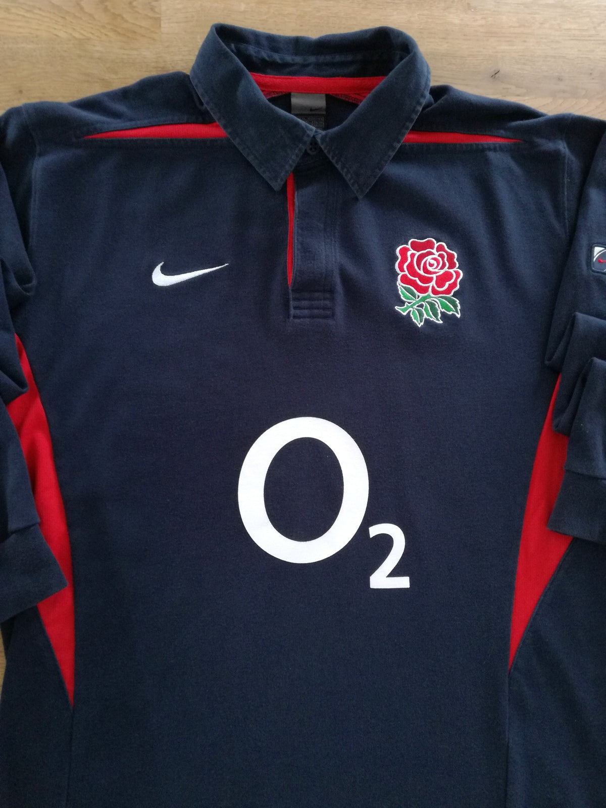 2003/04 England Away Long Sleeve Rugby Shirt