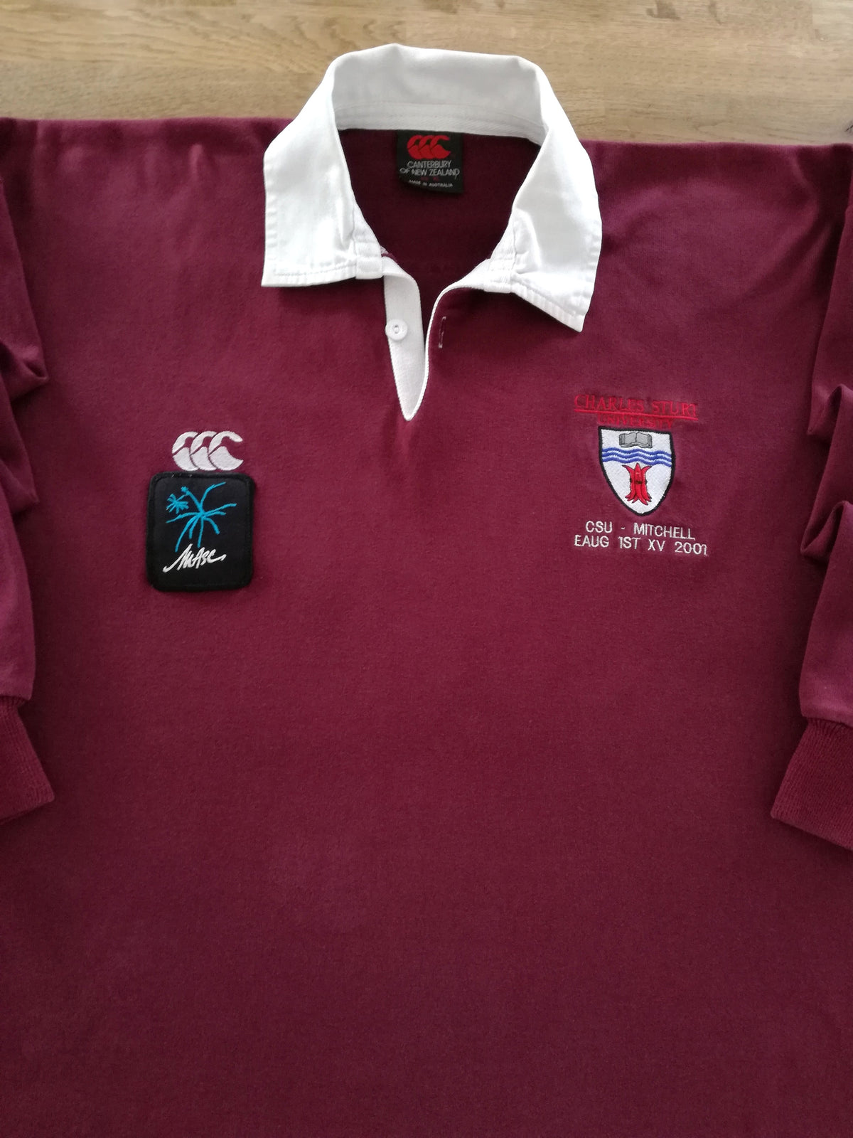 2001 Charles Sturt University Home Rugby Shirt #21
