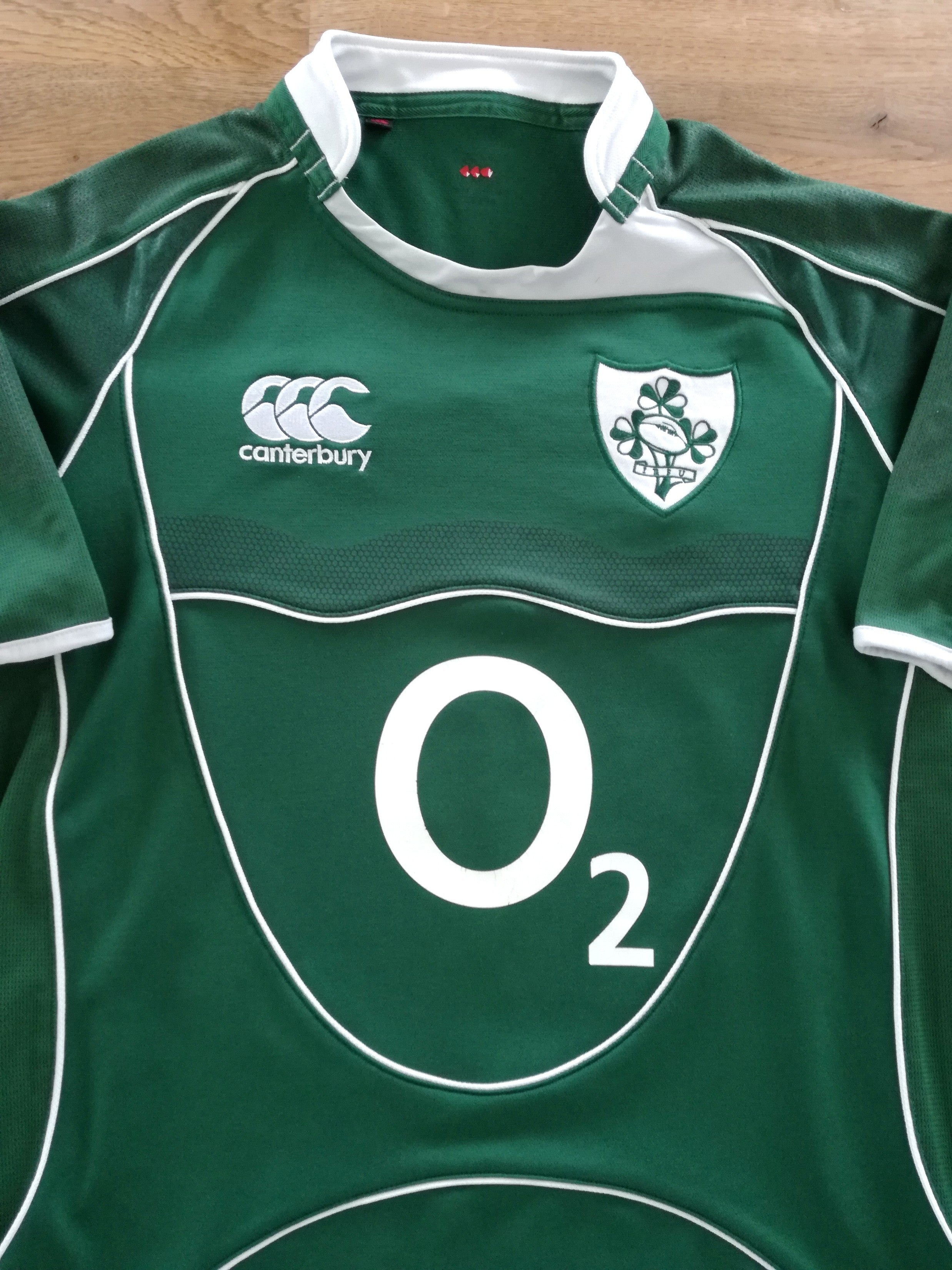 2007/08 Ireland Home Pro-Fit Rugby Shirt