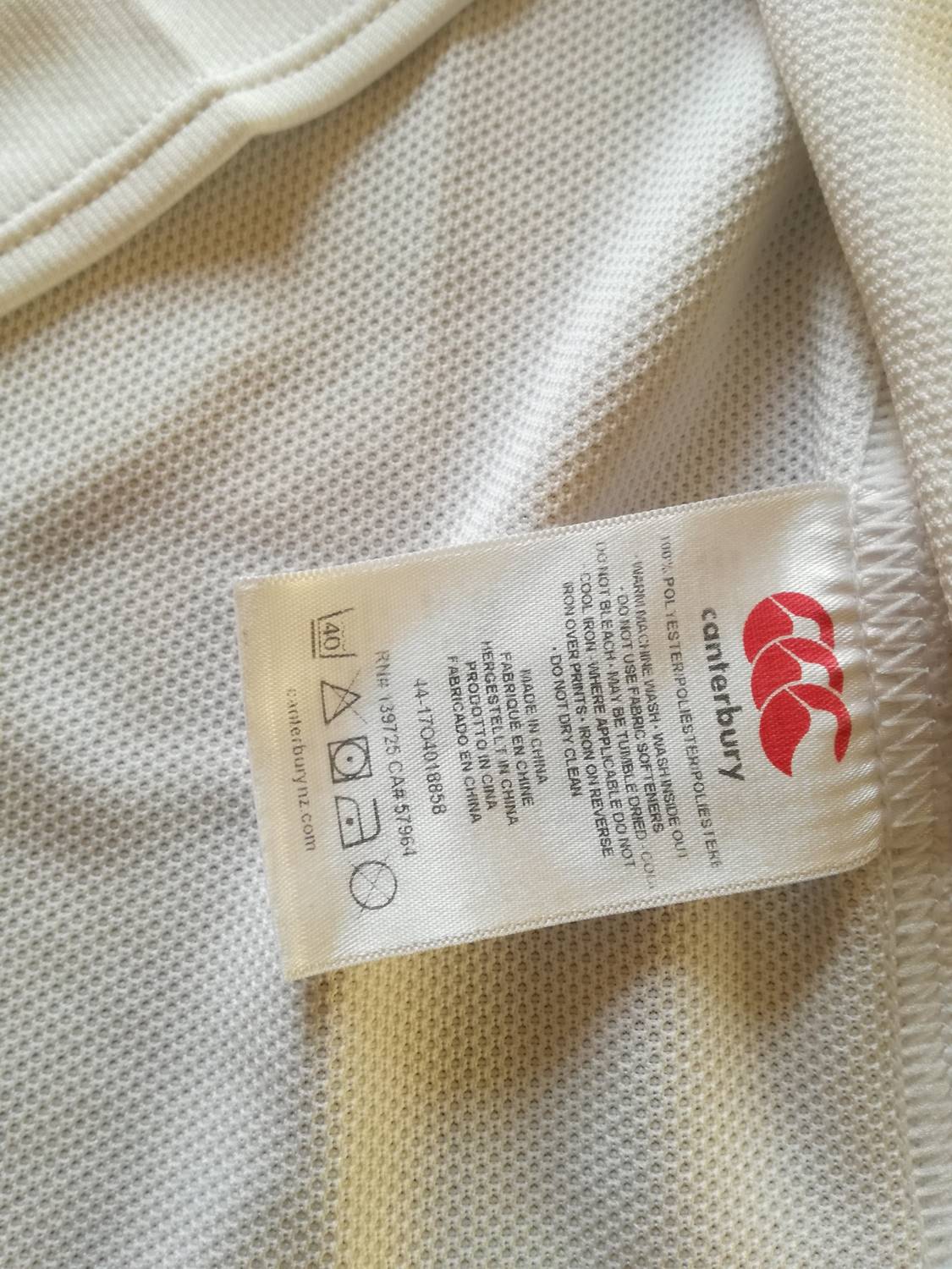 2016/17 England Home Vapodri+ Rugby Shirt (M)