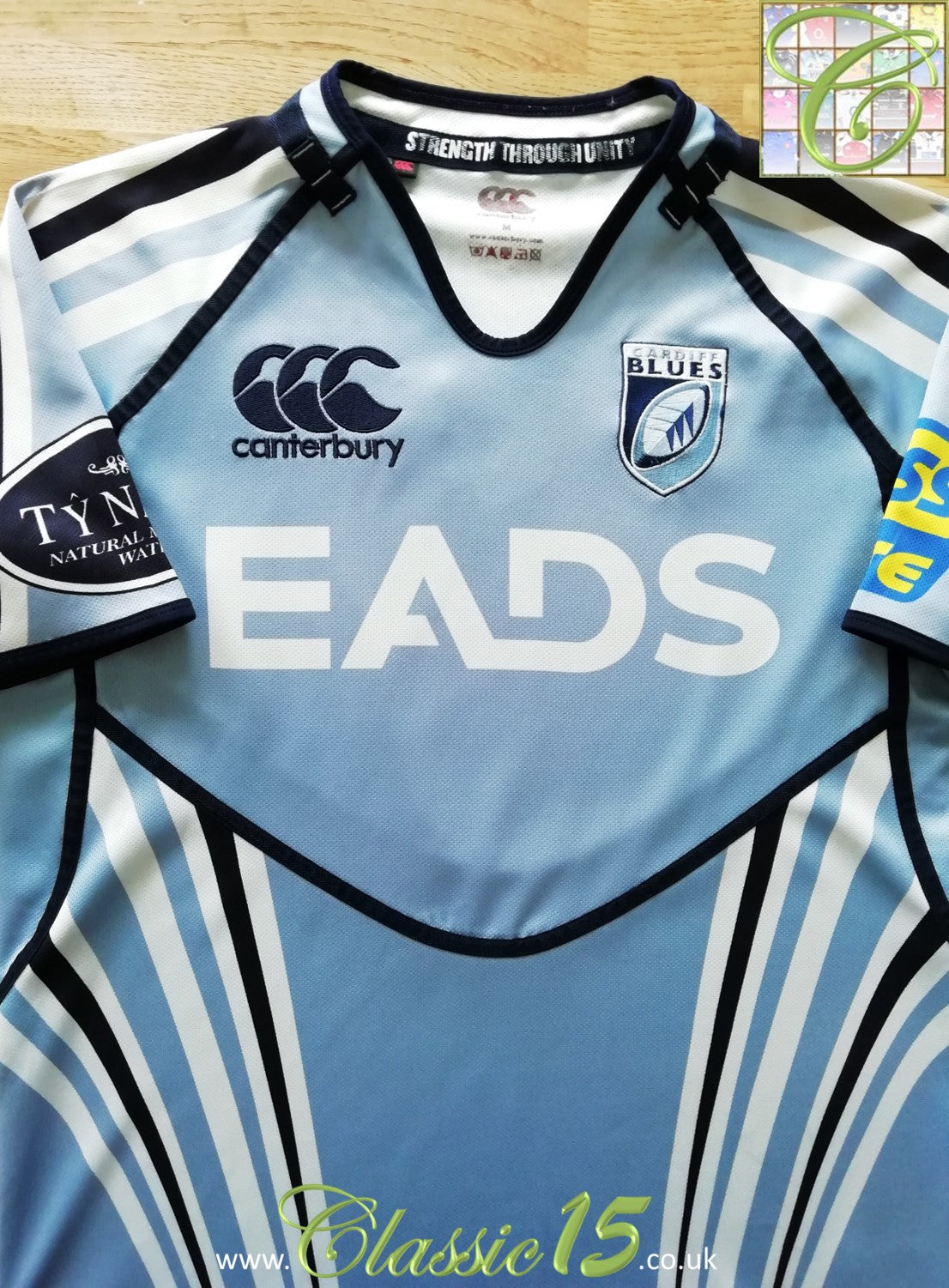 2011/12 Cardiff Blues Home Rugby Shirt Women's (Size 12)