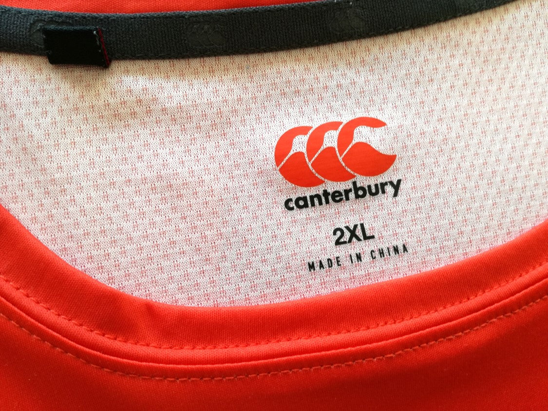 2017/18 England Rugby Training Shirt - Red (XXL)