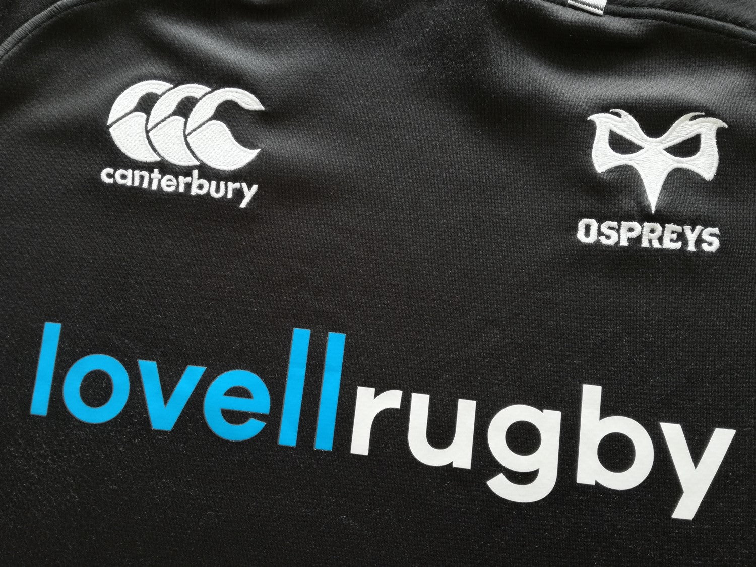 2017/18 Ospreys Home Vapodri+ Rugby Shirt (M)