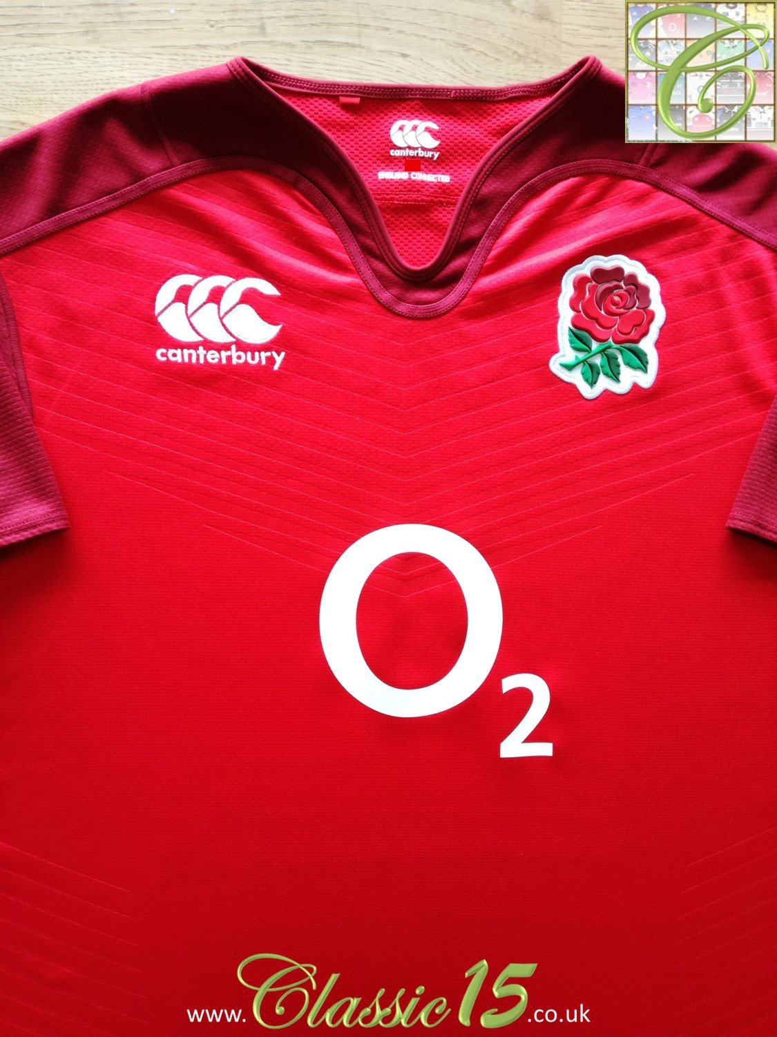 2015/16 England Away Vapodri Rugby Shirt (M)