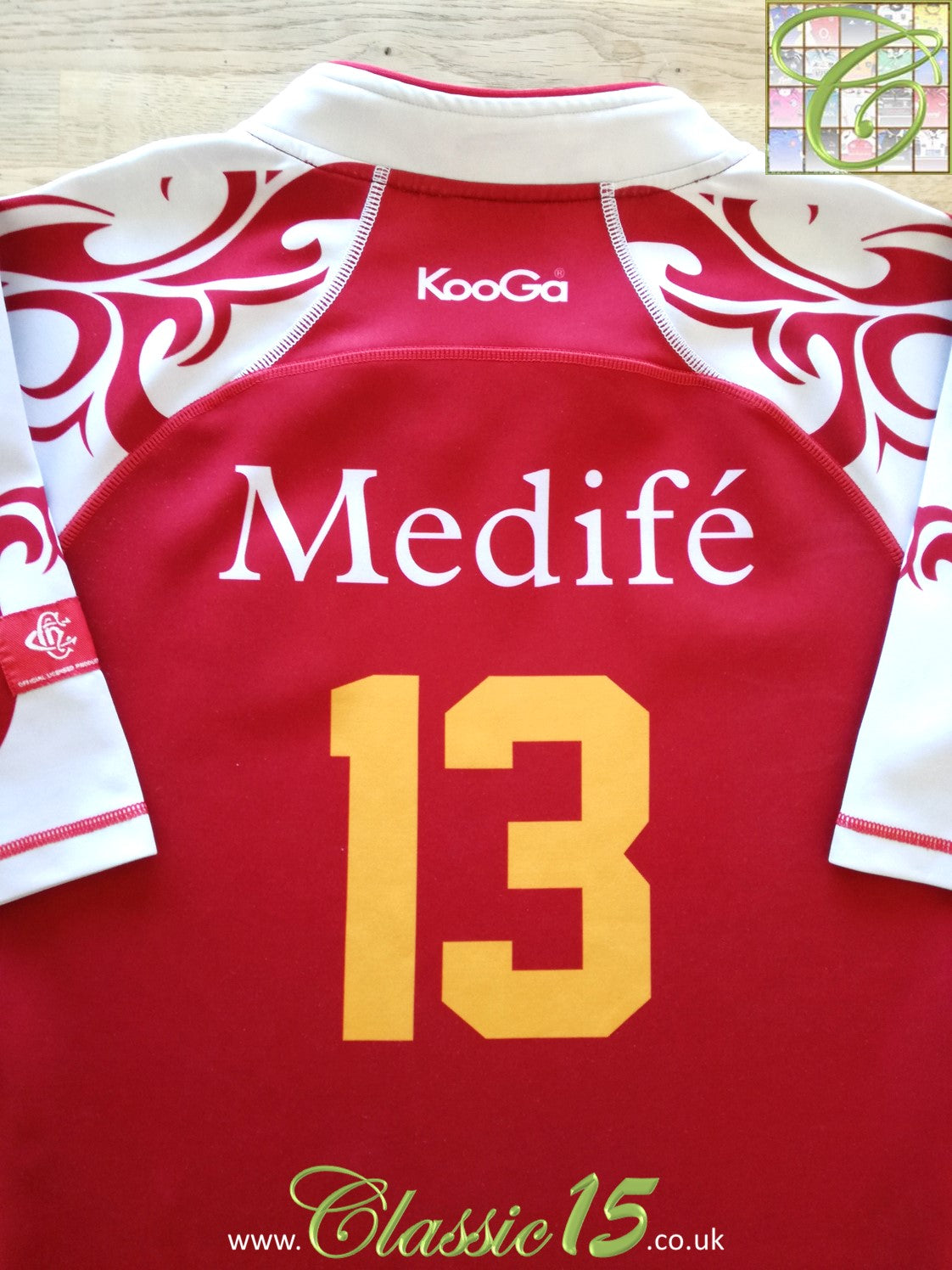 2007 Club Champagnat Away Pro-Fit Rugby Shirt # 13 (L)