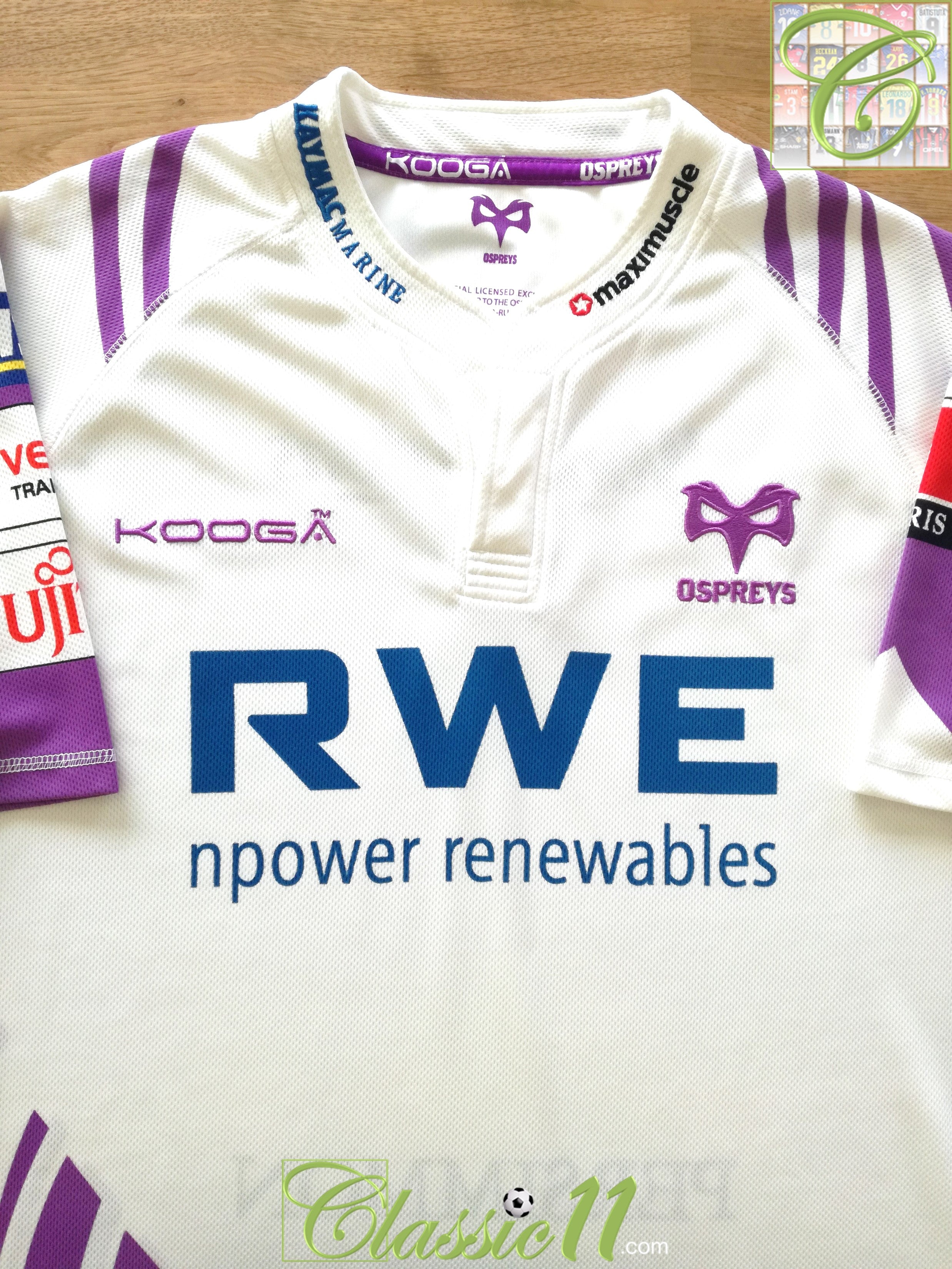 2010/11 Ospreys Away Rugby Shirt (M)