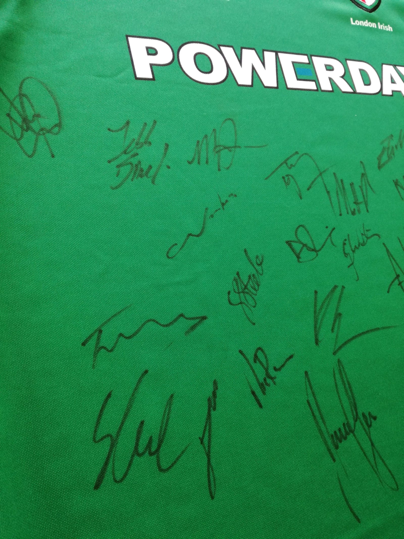 2014/15 London Irish Home Premiership Rugby Shirt (Signed) (L) *BNWT*
