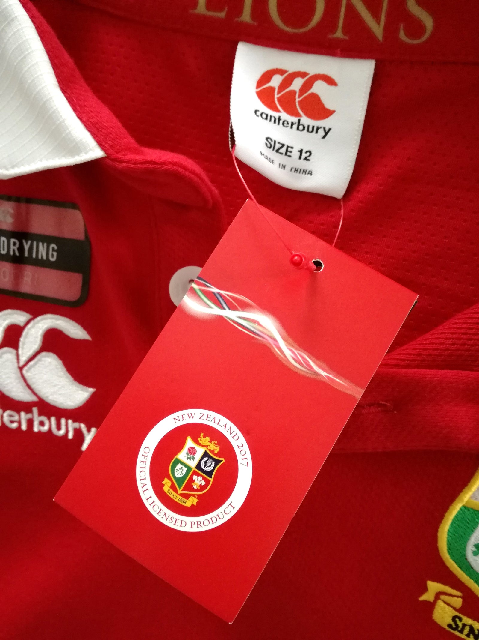 2017 British & Irish Lions Vapodri Rugby Shirt. (W) (Size 12) *BNWT*