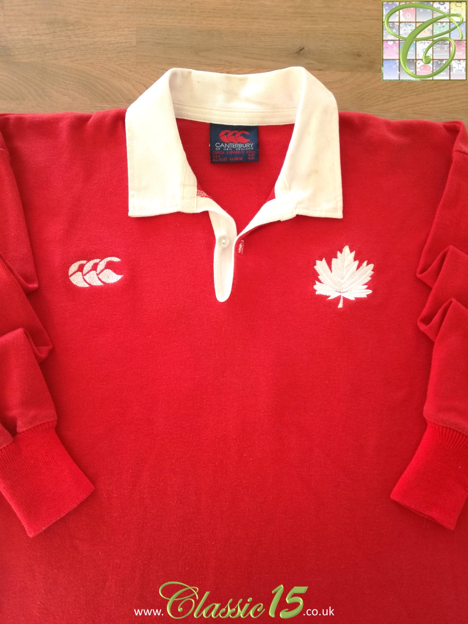 1983 Canada Home Match Worn (vs Oxford Uni) Rugby Shirt (Wyatt) #15 (XL)
