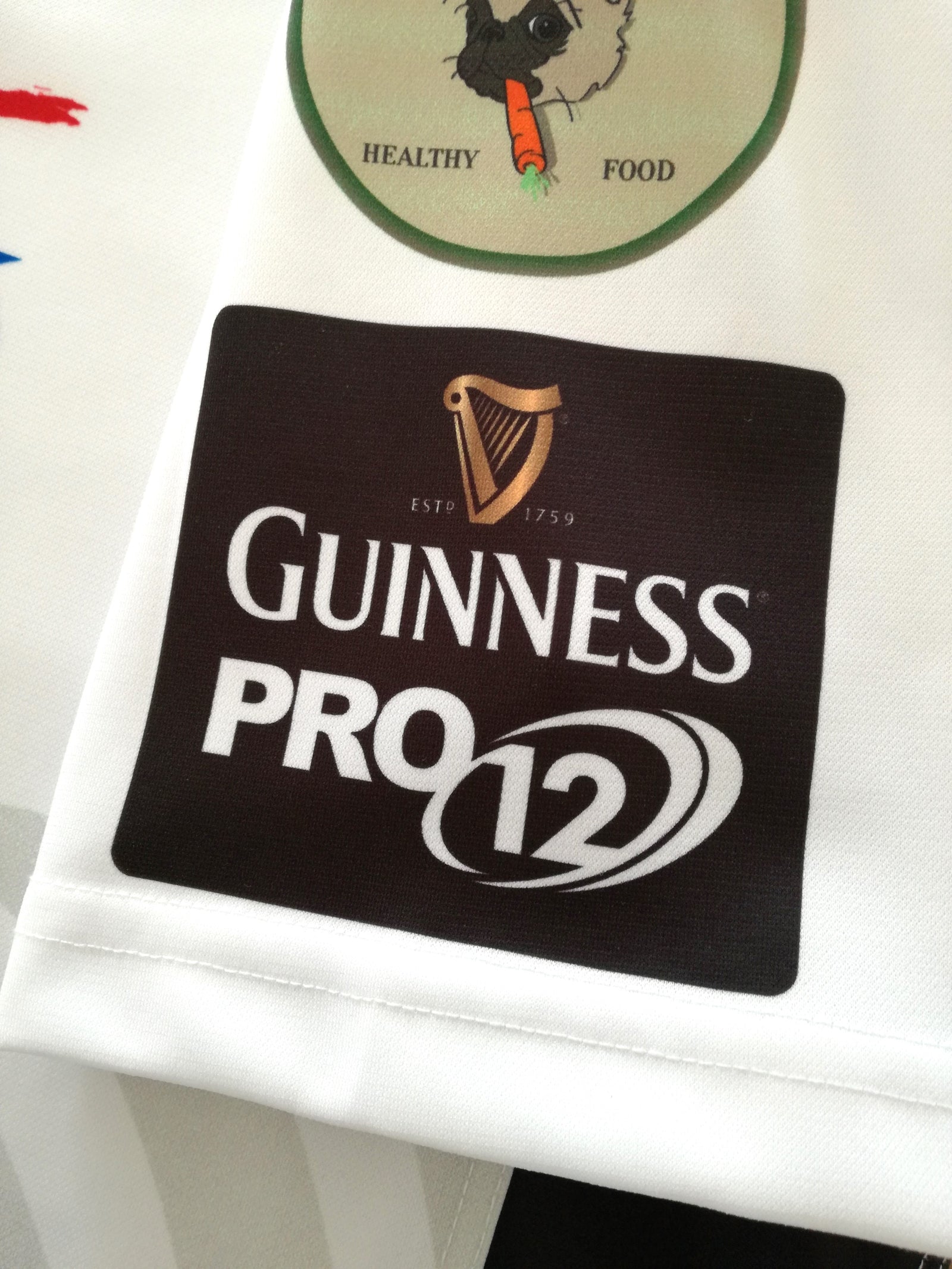 2014/15 Zebre Home Pro12 Rugby Shirt (M)