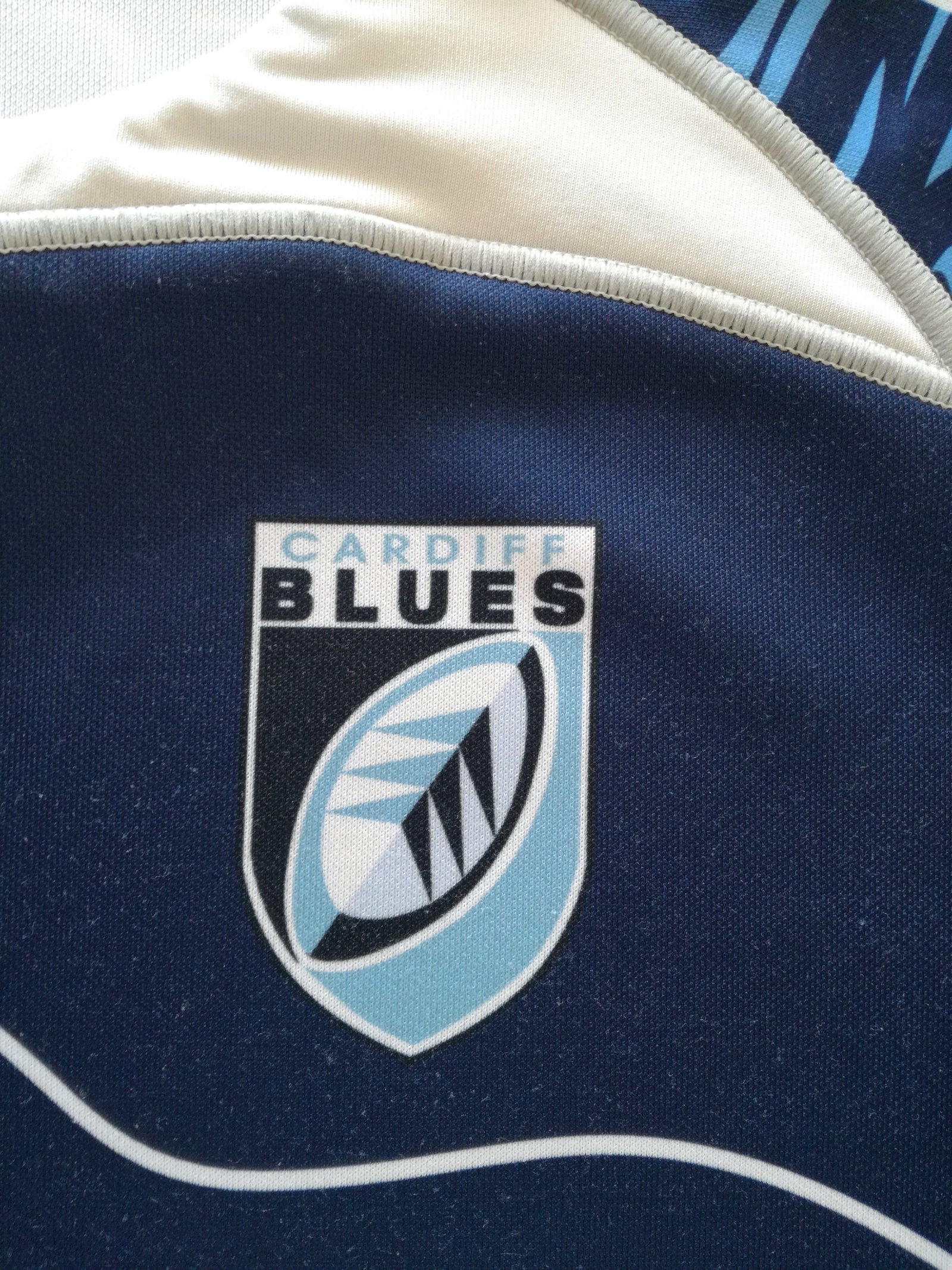 2009/10 Cardiff Blues Home Pro-Fit Rugby Shirt (S)
