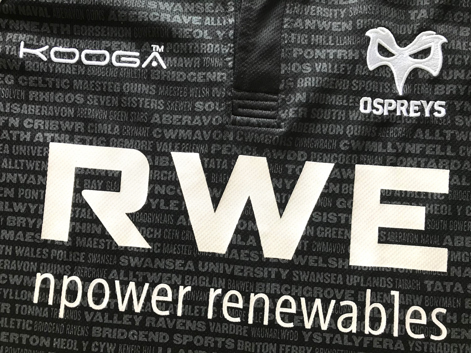 2012/13 Ospreys Home Rugby Shirt (M)