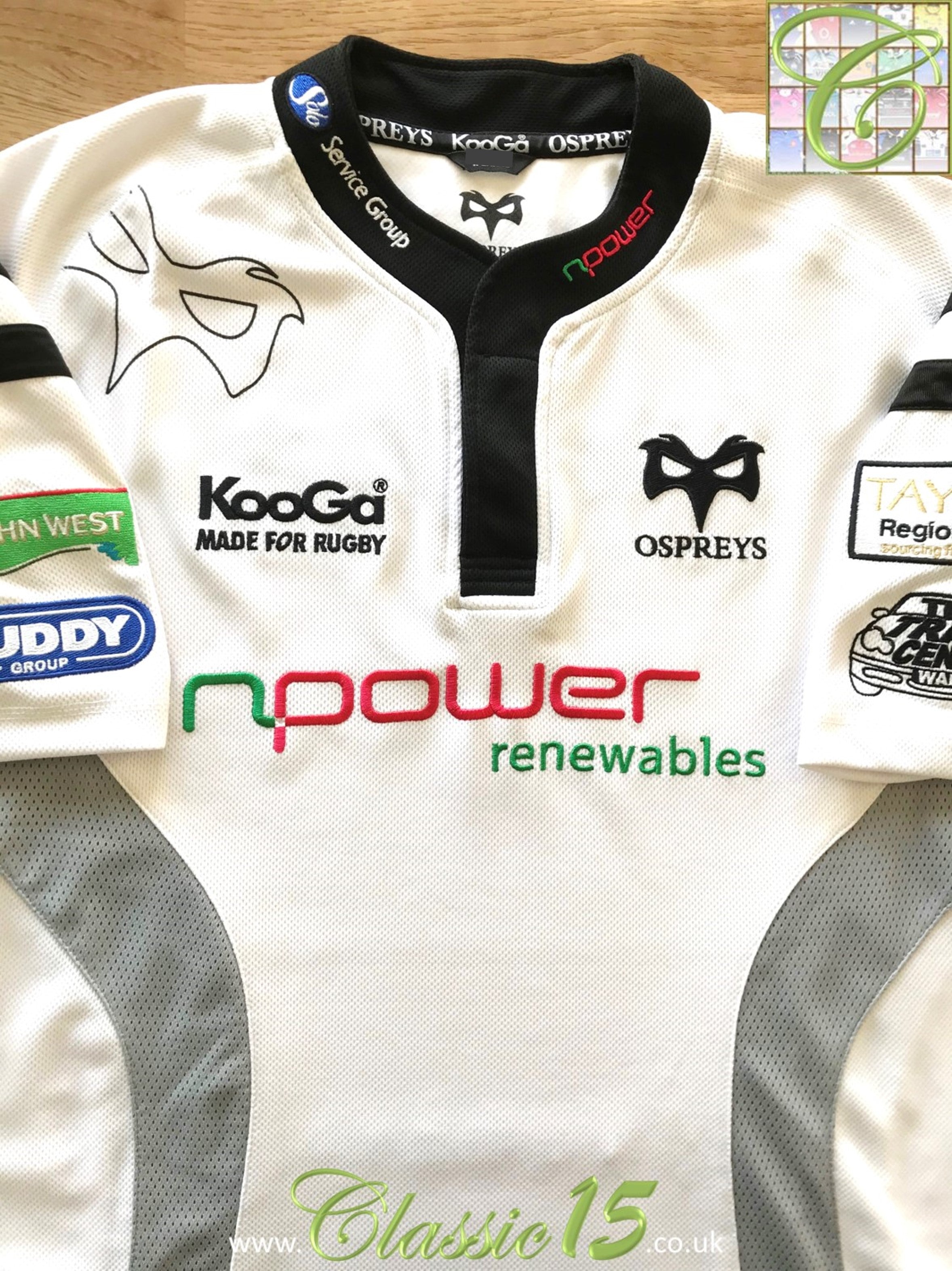 2007/08 Ospreys Away Rugby Shirt