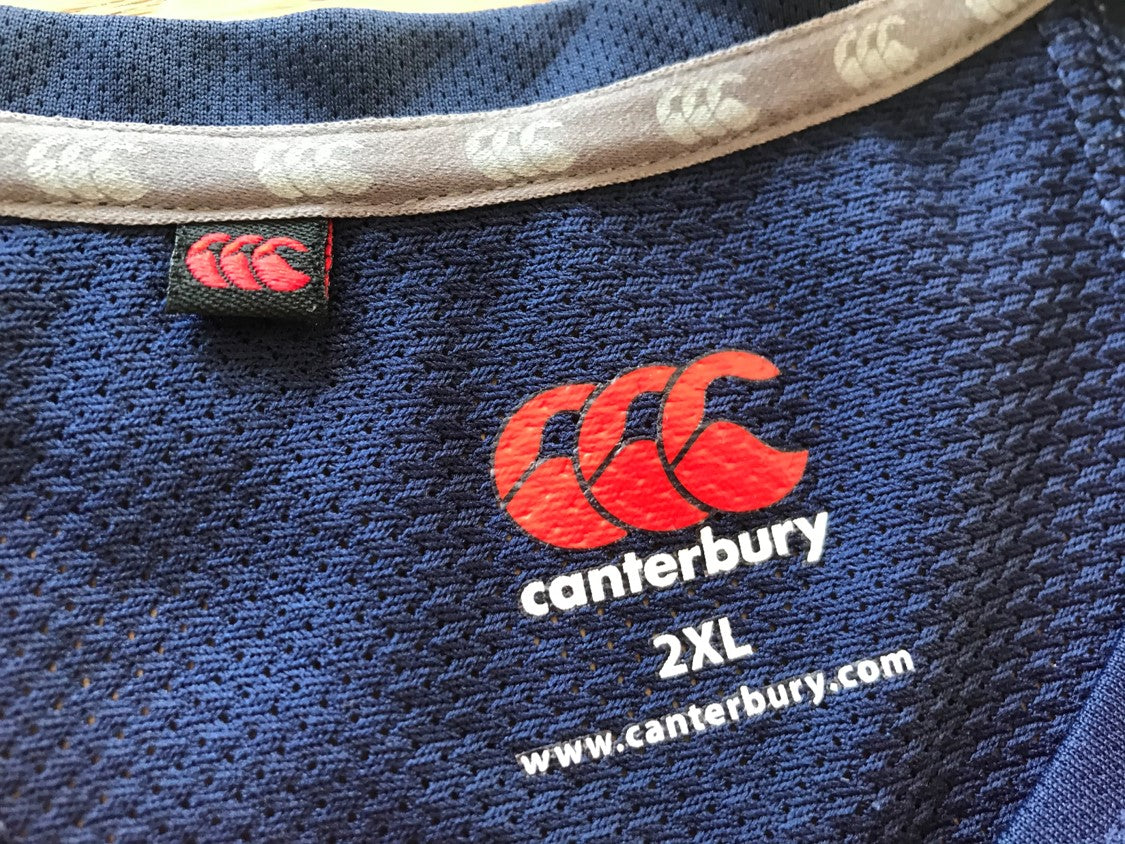 2015/16 England Rugby Training Shirt - Navy (XXL)